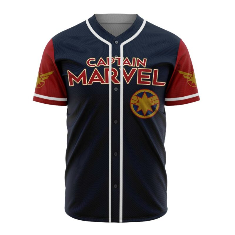 Personalized Captain Marvel Baseball Jersey