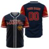 Personalized Captain Marvel Baseball Jersey