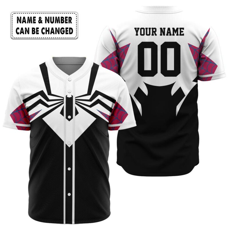 Personalized Spider Gwen Baseball Jersey