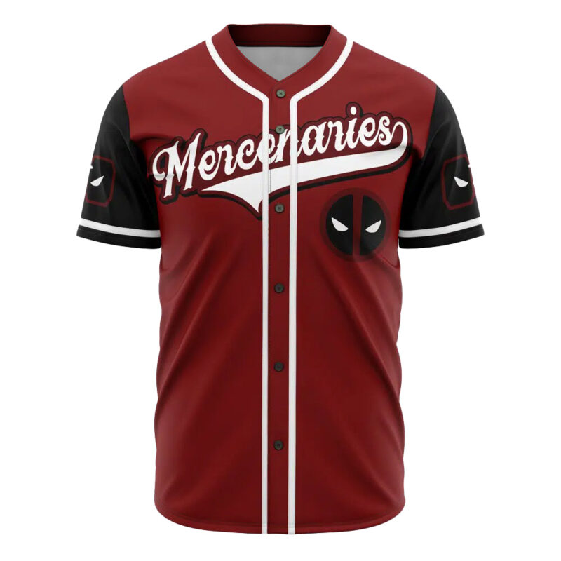 Personalized Deadpool Mercenaries Baseball Jersey