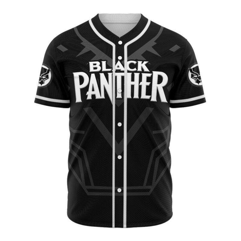 Personalized Black Panther Baseball Jersey