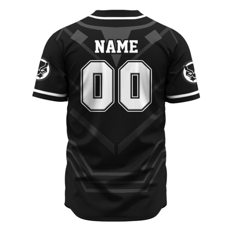 Personalized Black Panther Baseball Jersey