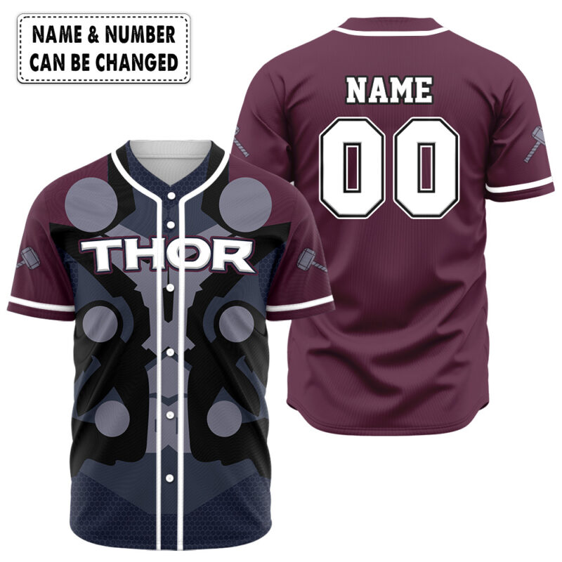 Personalized Thor Baseball Jersey