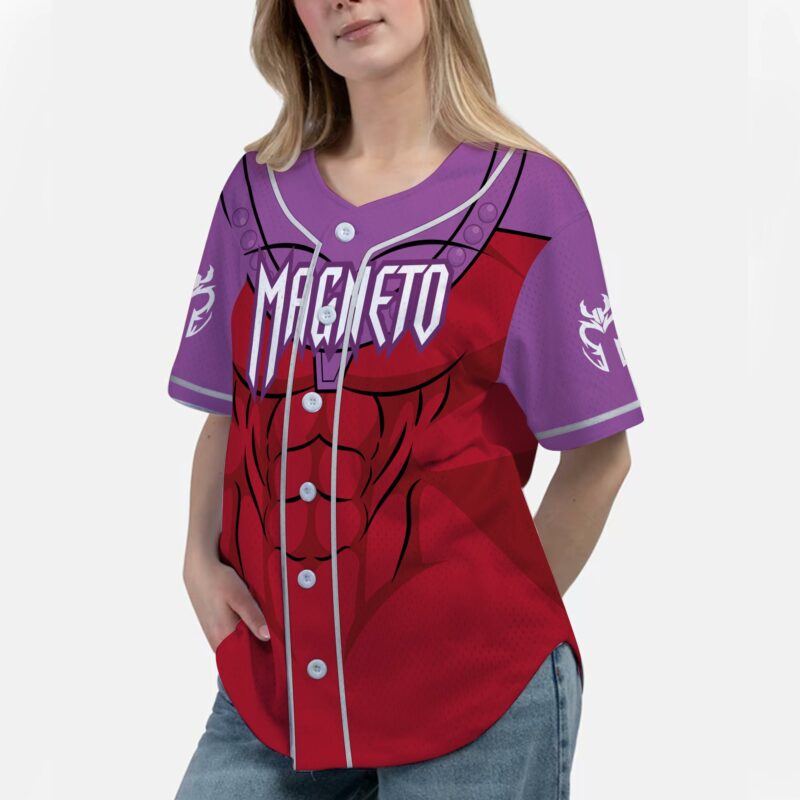 Personalized Magneto X-Men Baseball Jersey