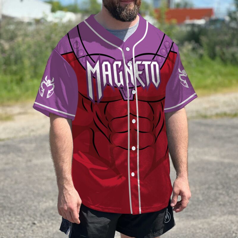 Personalized Magneto X-Men Baseball Jersey