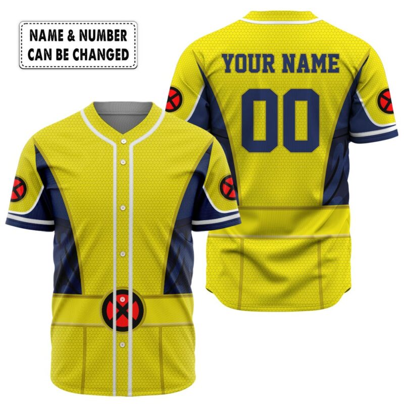 Personalized X-Men Generic Uniform Baseball Jersey