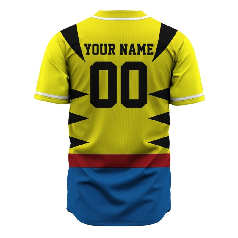 Personalized Wolverine Cosplay Marvel Baseball Jersey