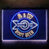 A&W Root 3-Color LED Sign Man Cave Home Bar Pub Decor