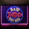 A&W Root 3-Color LED Sign Man Cave Home Bar Pub Decor