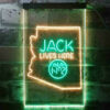 Arizona Jack Daniel's Home Bar Neon Light LED Sign Man Cave Decor