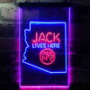 Arizona Jack Daniel's Home Bar Neon Light LED Sign Man Cave Decor