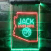 Arizona Jack Daniel's Home Bar Neon Light LED Sign Man Cave Decor