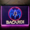 Bacardi Bat Man Cave 3-Color LED Sign Man Cave Home Bar Pub Decor