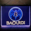 Bacardi Bat Man Cave 3-Color LED Sign Man Cave Home Bar Pub Decor