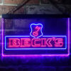 Beck LED Sign Man Cave Home Bar Pub Decor