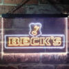 Beck LED Sign Man Cave Home Bar Pub Decor