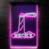 Beck Lighthouse Island LED Sign Man Cave Home Bar Pub Decor