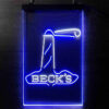 Beck Lighthouse Island LED Sign Man Cave Home Bar Pub Decor