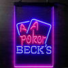 Beck Poker LED Sign Man Cave Home Bar Pub Decor