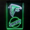 Blue Moon & Atlanta Falcons LED Sign Man Cave Home Bar Pub Decor