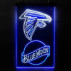 Blue Moon & Atlanta Falcons LED Sign Man Cave Home Bar Pub Decor