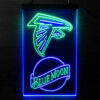 Blue Moon & Atlanta Falcons LED Sign Man Cave Home Bar Pub Decor