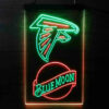 Blue Moon & Atlanta Falcons LED Sign Man Cave Home Bar Pub Decor