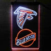 Blue Moon & Atlanta Falcons LED Sign Man Cave Home Bar Pub Decor