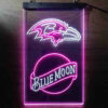 Blue Moon Baltimore Ravens Est 1996 LED Sign Man Cave Home Bar Pub Decor