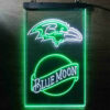 Blue Moon Baltimore Ravens Est 1996 LED Sign Man Cave Home Bar Pub Decor