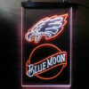 Blue Moon Bar Philadelphia Eagles Est. 1933 LED Sign Man Cave Decor