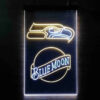 Blue Moon Bar Seattle Seahawks Est. 1976 LED Sign Home Pub Man Cave Decor