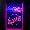 Blue Moon Bar Seattle Seahawks Est. 1976 LED Sign Home Pub Man Cave Decor