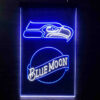 Blue Moon Bar Seattle Seahawks Est. 1976 LED Sign Home Pub Man Cave Decor