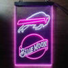 Blue Moon Buffalo Bills Est 1960 LED Sign Man Cave Home Bar Pub Decor