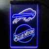 Blue Moon Buffalo Bills Est 1960 LED Sign Man Cave Home Bar Pub Decor