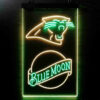 Blue Moon Carolina Panthers LED Sign Man Cave Home Bar Pub Decor