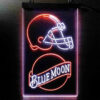 Blue Moon Cleveland Browns Est 1946 LED Sign Man Cave Home Bar Pub Decor