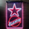 Blue Moon Dallas Cowboys Est 1960 LED Sign Man Cave Home Bar Pub Decor