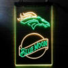 Blue Moon Denver Broncos Est 1960 LED Sign Man Cave Home Bar Pub Decor