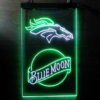 Blue Moon Denver Broncos Est 1960 LED Sign Man Cave Home Bar Pub Decor