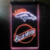 Blue Moon Denver Broncos Est 1960 LED Sign Man Cave Home Bar Pub Decor