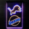 Blue Moon Detroit Lions Est 1934 LED Sign Man Cave Home Bar Pub Decor