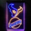 Blue Moon Houston Texans Est 2002 LED Sign Man Cave Home Bar Pub Decor