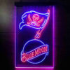 Blue Moon Tampa Bay Buccaneers Est 1976 LED Sign Man Cave Home Bar Pub Decor