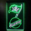 Blue Moon Tampa Bay Buccaneers Est 1976 LED Sign Man Cave Home Bar Pub Decor