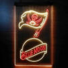 Blue Moon Tampa Bay Buccaneers Est 1976 LED Sign Man Cave Home Bar Pub Decor