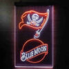 Blue Moon Tampa Bay Buccaneers Est 1976 LED Sign Man Cave Home Bar Pub Decor