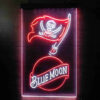 Blue Moon Tampa Bay Buccaneers Est 1976 LED Sign Man Cave Home Bar Pub Decor