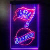 Blue Moon Tampa Bay Buccaneers Est 1976 LED Sign Man Cave Home Bar Pub Decor